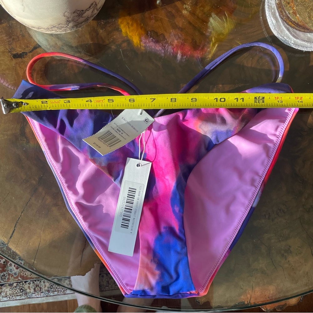 NWT Medium Set Jonathan Simkhai Emmalynn Bikini Cobalt Watercolor $230 - Picture 9 of 11